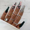 12 Sizes-24 Pcs Press On Nails JP1757
