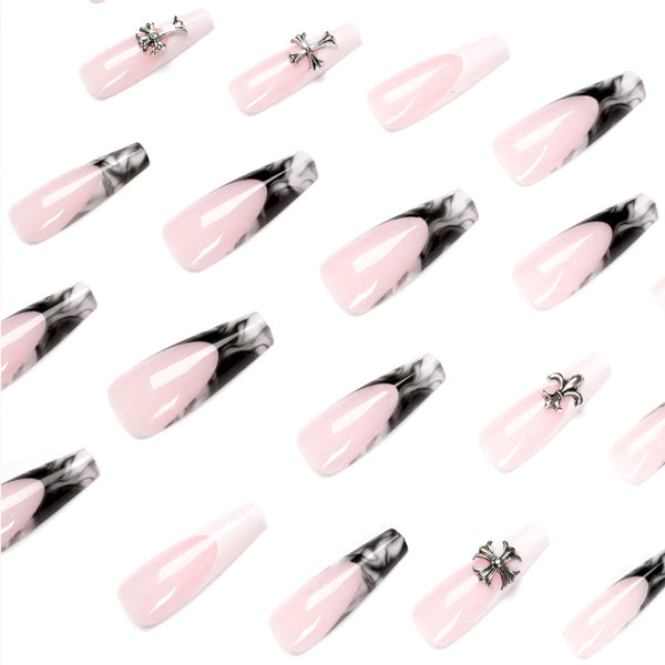 12 Sizes-24 Pcs Press On Nails JP1598