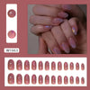 12 Sizes-24 Pcs Press On Nails W1663