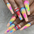 12 Sizes-24 Pcs Press On Nails Y208
