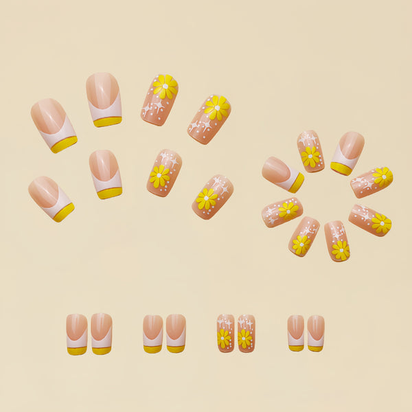 12 Sizes-24 Pcs Press On Nails Y084