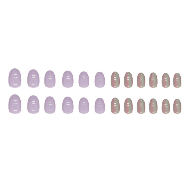 12 Sizes-24 Pcs Press On Nails W1291