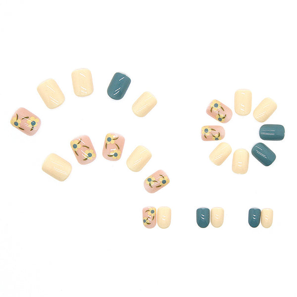 12 Sizes-24 Pcs Press On Nails R397