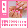 12 Sizes-24 Pcs Press On Nails C1945