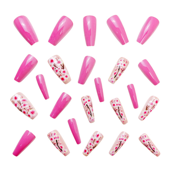 12 Sizes-24 Pcs Press On Nails Y587