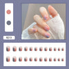12 Sizes-24 Pcs Press On Nails R201