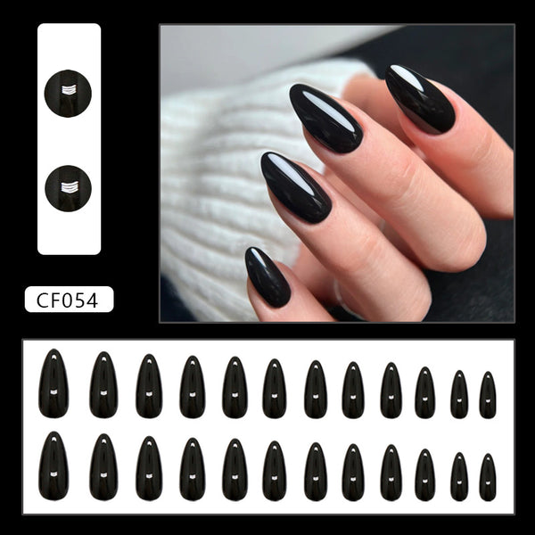 12 Sizes-24 Pcs Press On Nails CF054