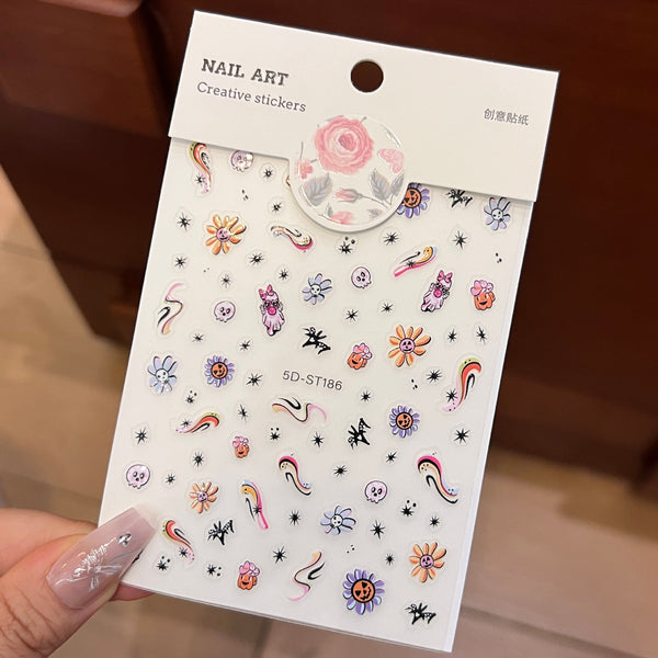 5D Nail Art Sticker 5DST186