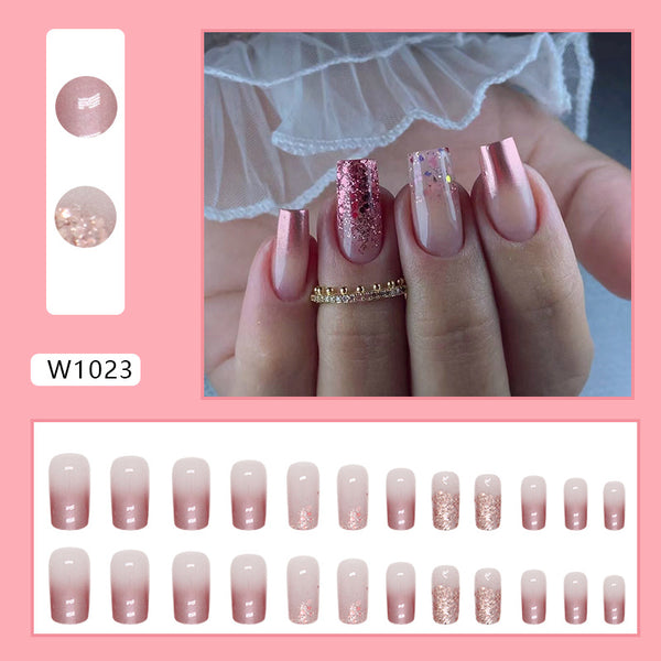 12 Sizes-24 Pcs Press On Nails W1023