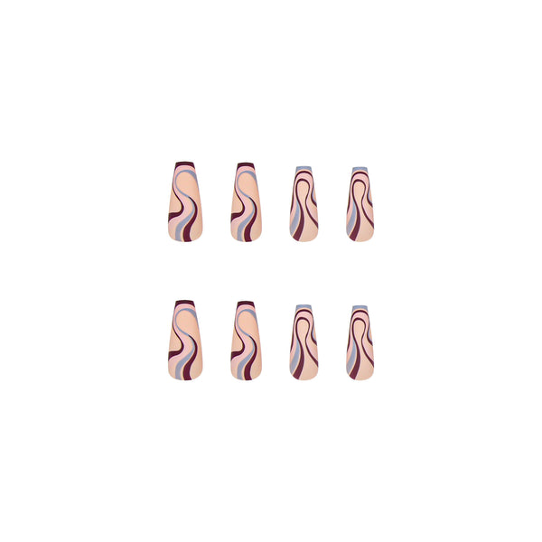 12 Sizes-24 Pcs Press On Nails W067