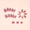 12 Sizes-24 Pcs Press On Nails W1525