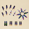 12 Sizes-24 Pcs Press On Nails Y076