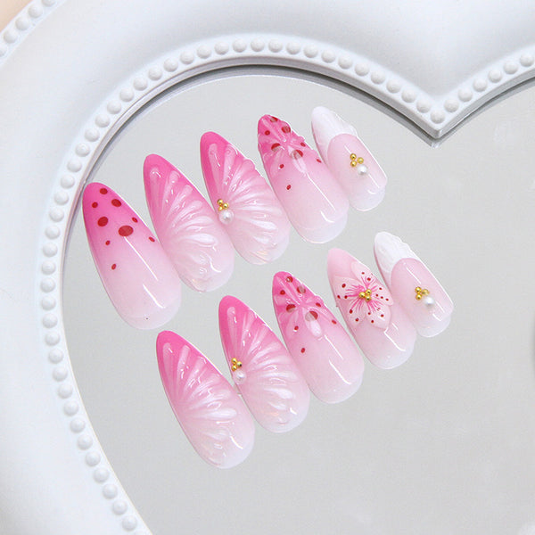 12 Sizes-24 Pcs Press On Nails Z1109
