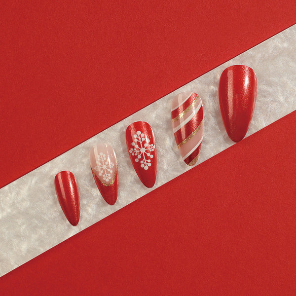 12 Sizes-24 Pcs Press On Nails JP1913