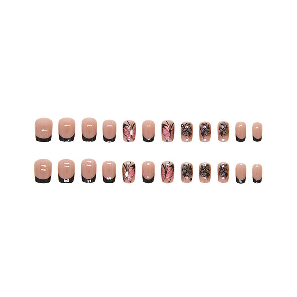 12 Sizes-24 Pcs Press On Nails Z847