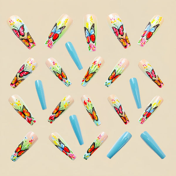 12 Sizes-24 Pcs Press On Nails Y700