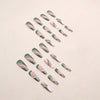 12 Sizes-24 Pcs Press On Nails W1174
