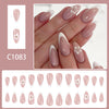 12 Sizes-24 Pcs Press On Nails C1083