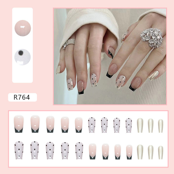 12 Sizes-24 Pcs Press On Nails R767