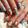 12 Sizes-24 Pcs Press On Nails Y1453
