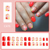 12 Sizes-24 Pcs Press On Nails C476