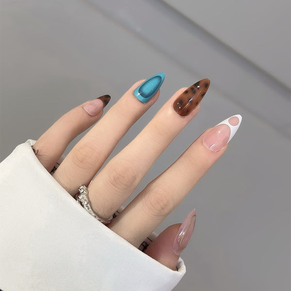 12 Sizes-24 Pcs Press On Nails W1734