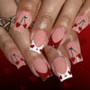 12 Sizes-24 Pcs Press On Nails C1450