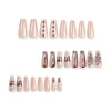 12 Sizes-24 Pcs Press On Nails GN019