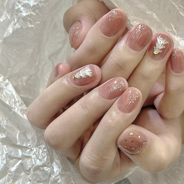 12 Sizes-24 Pcs Press On Nails R830