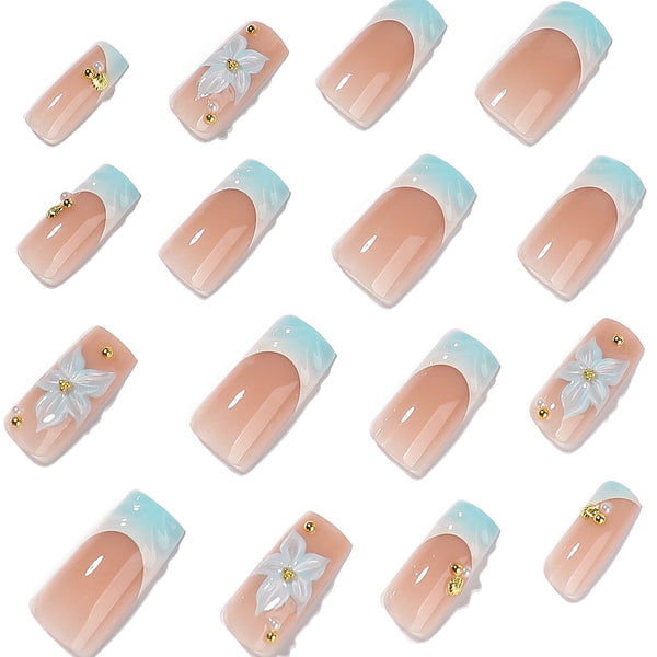 12 Sizes-24 Pcs Press On Nails JP4449