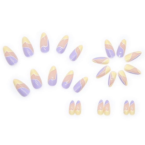 12 Sizes-24 Pcs Press On Nails W114