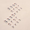 12 Sizes-24 Pcs Press On Nails W711
