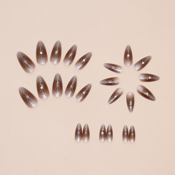 12 Sizes-24 Pcs Press On Nails Z866