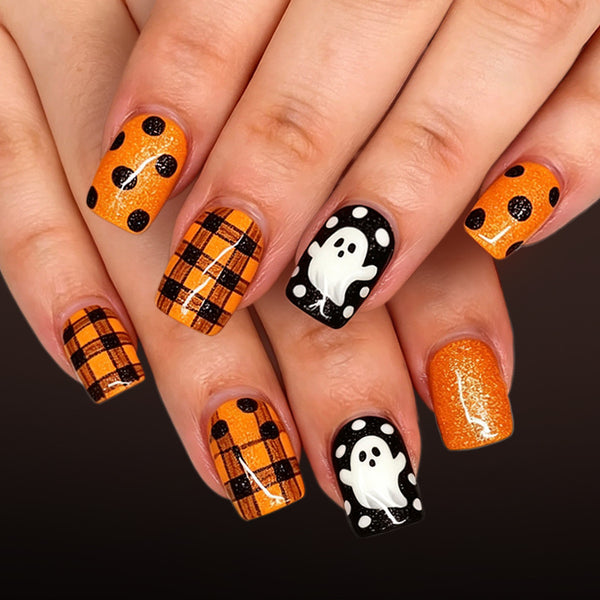 12 Sizes-24 Pcs Press On Nails C2006