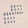 12 Sizes-24 Pcs Press On Nails W1527