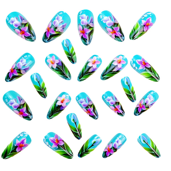 12 Sizes-24 Pcs Press On Nails Y948