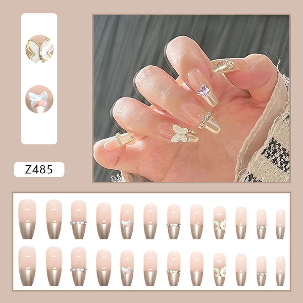12 Sizes-24 Pcs Press On Nails Z486