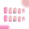 12 Sizes-24 Pcs Press On Nails C031