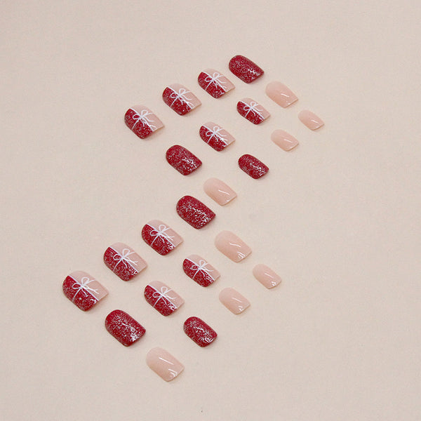 12 Sizes-24 Pcs Press On Nails W972