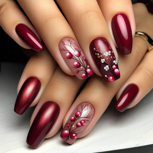 12 Sizes-24 Pcs Press On Nails Y555-1
