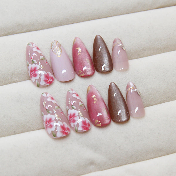 12 Sizes-24 Pcs Press On Nails Z884