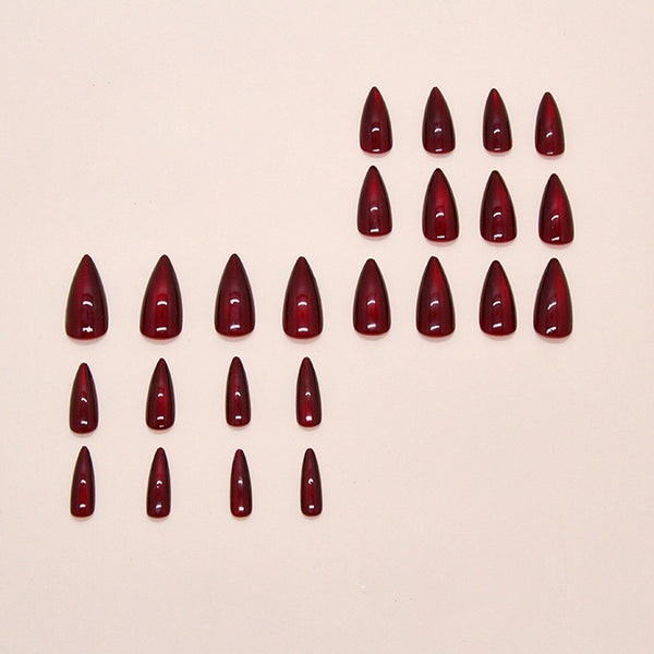 12 Sizes-24 Pcs Press On Nails W1885