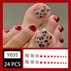 12 Sizes-24 Pcs Press On Nails Y035