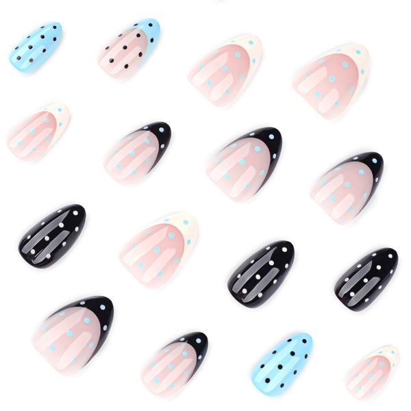 12 Sizes-24 Pcs Press On Nails JP4227