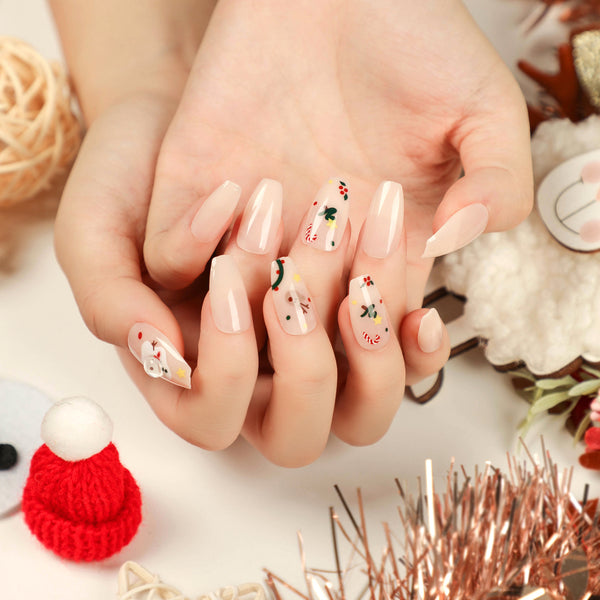 12 Sizes-24 Pcs Press On Nails JP2779