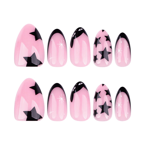 12 Sizes-24 Pcs Press On Nails JP3714