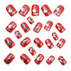 12 Sizes-24 Pcs Press On Nails Y1268