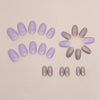 12 Sizes-24 Pcs Press On Nails W1291