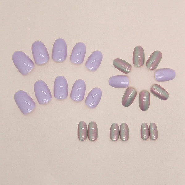 12 Sizes-24 Pcs Press On Nails W1291