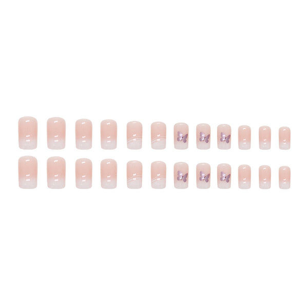 12 Sizes-24 Pcs Press On Nails W737